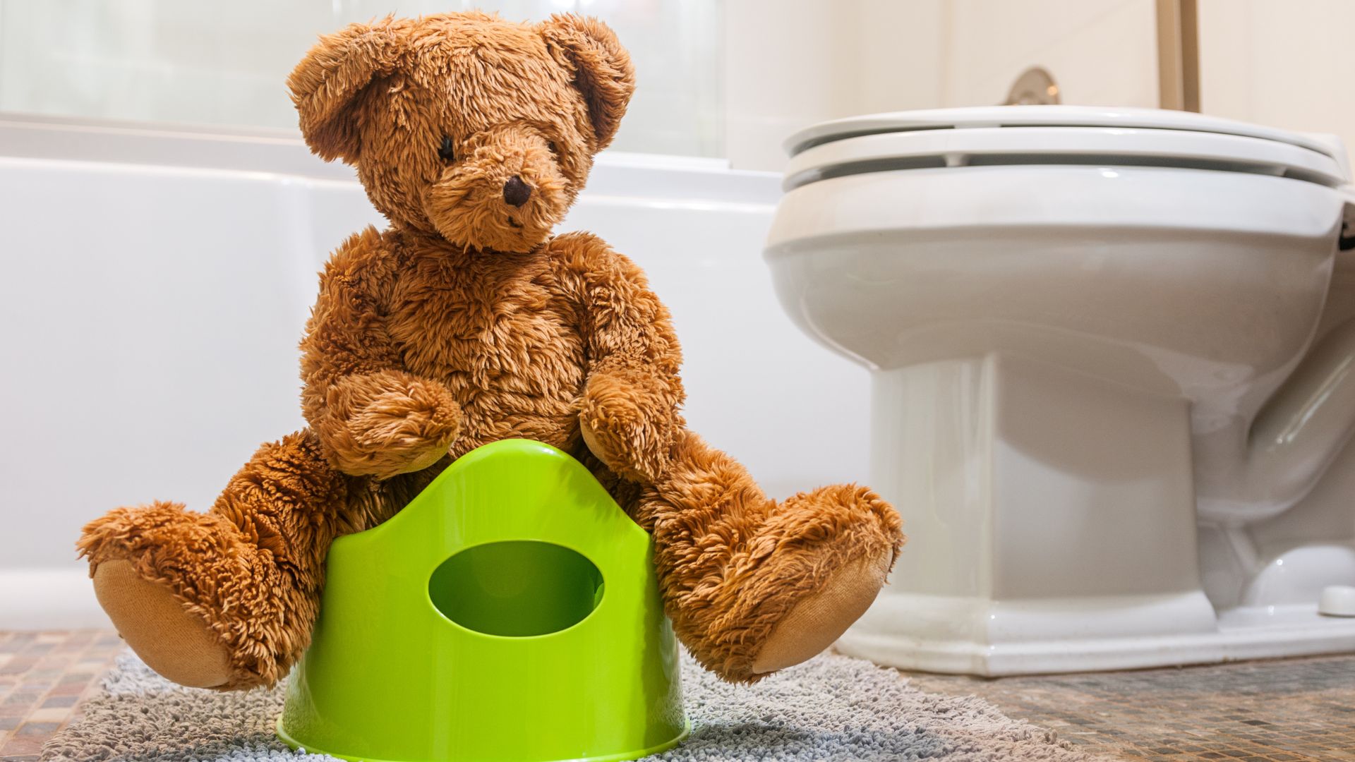 The best sitting position for children on the potty or toilet